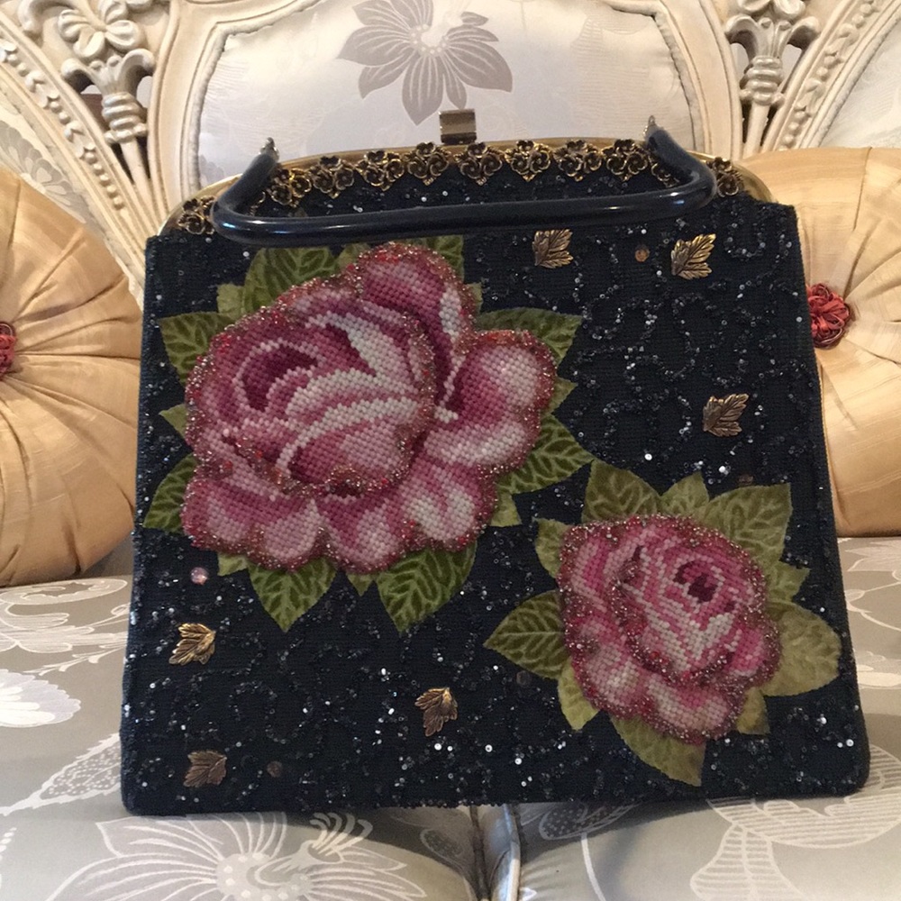 Vintage needlepoint handbag